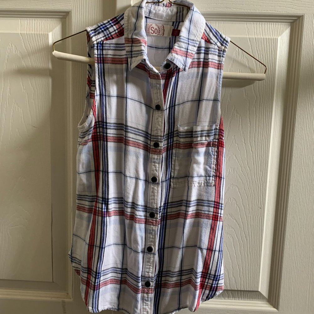 Flannel Tank Top